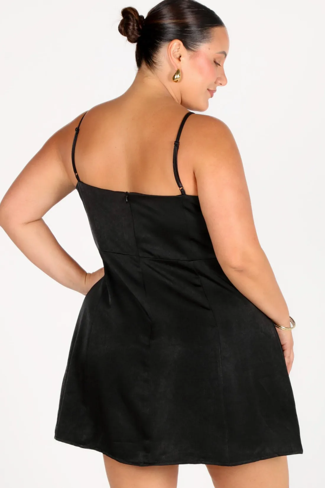 Fayt Dresses | Dresses | SOFIA SILKY SLIP MINI DRESS BLACK
