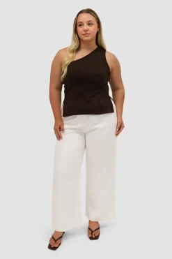 Fayt Tops | XANTIA KNIT TOP CHOCOLATE