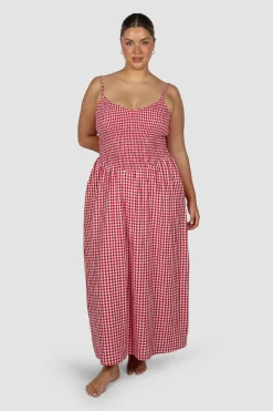 Fayt Dresses | Dresses | YARA DRESS RED GINGHAM