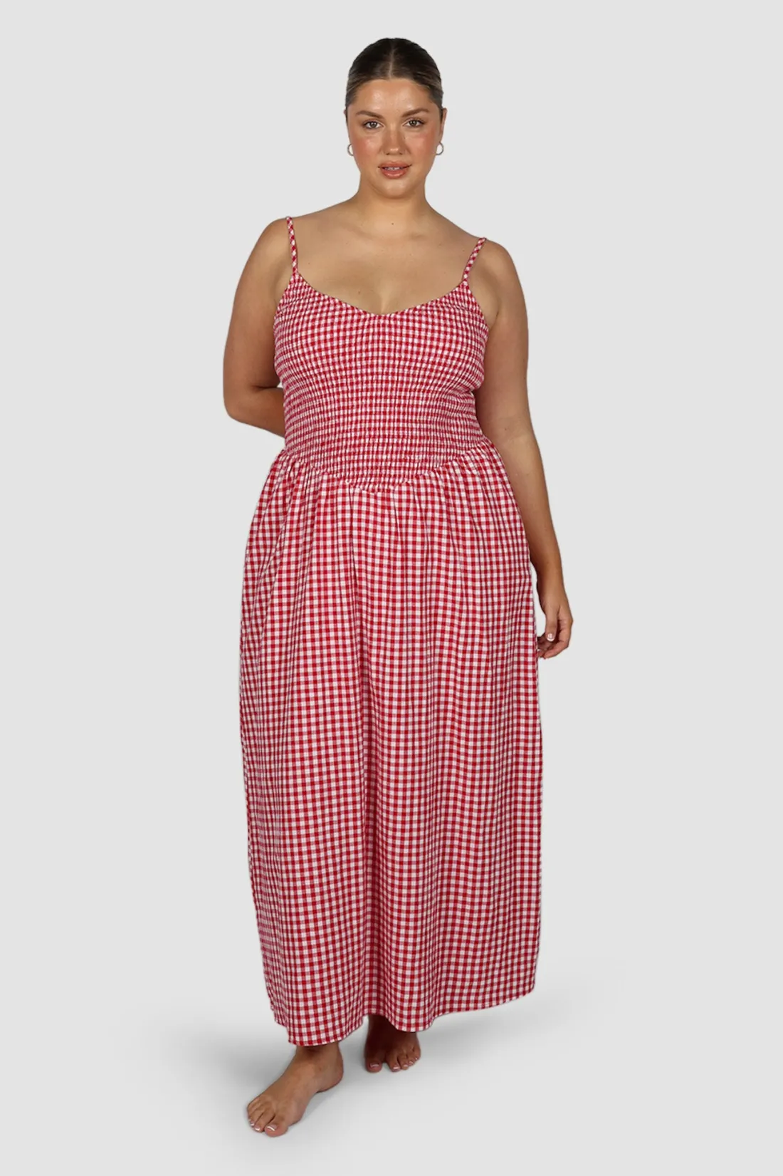 Fayt Dresses | Dresses | YARA DRESS RED GINGHAM