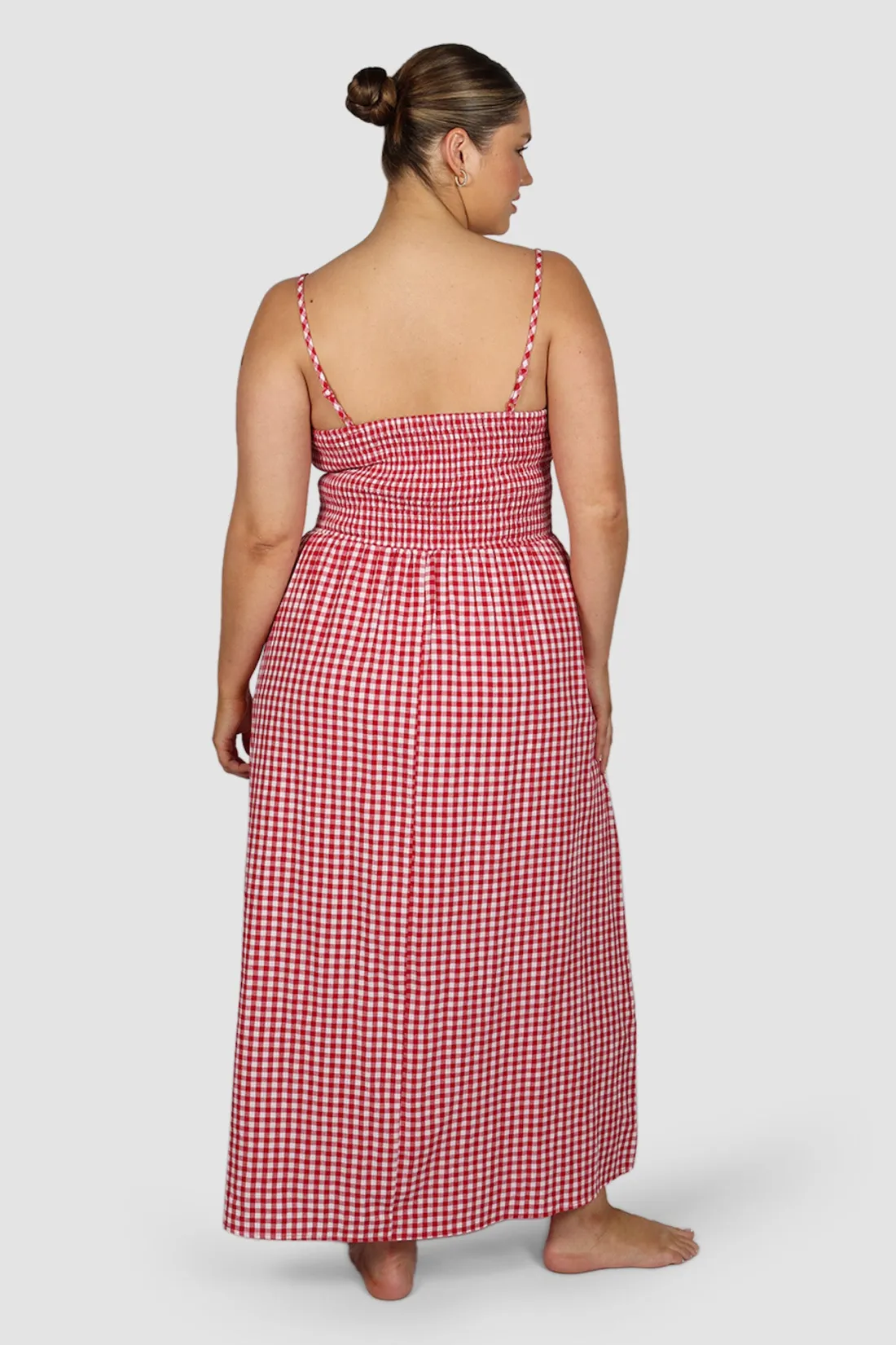 Fayt Dresses | Dresses | YARA DRESS RED GINGHAM