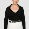 Fayt Tops | Jackets, Knits & Coats | ZITA RIB TOP BLACK